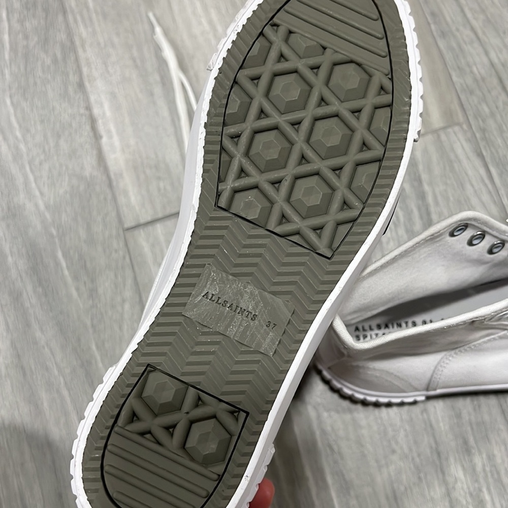 ALLSAINTS Women's Dana Flatform High Top Sneakers - Picture 6 of 7